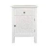 Dunelm Samira 1 Door & 1 Drawer Chest, White