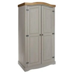 Seconique Corona Double Wardrobe, Pine