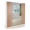 Harmony Euston 4 Door Wardrobe, White & Mirrored