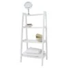 Lloyd Pascal White 4 Tier Ladder Shelving