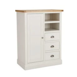 Dunelm Compton Small Wardrobe, Ivory & Oak -The Furniture Store 30645271 alt02
