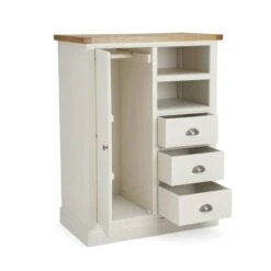 Dunelm Compton Small Wardrobe, Ivory & Oak -The Furniture Store 30645271 alt04
