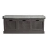 Dunelm Lucy Cane Charcoal Storage Bench