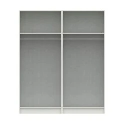 One Call Furniture Ethan 4 Door Wardrobe, Mirrored -The Furniture Store 30662346 alt03