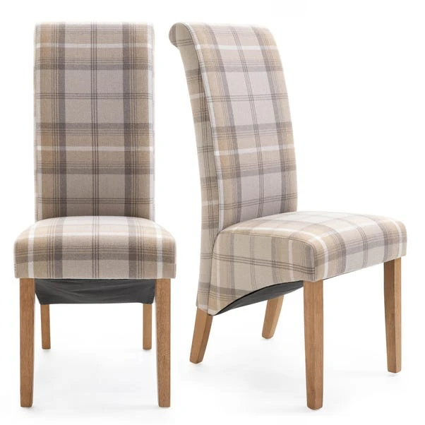 Dunelm Chester Set Of 2 Dining Chairs Natural Woven Check 1 Dunelm Chester Set Of 2 Dining Chairs Natural Woven Check