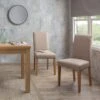 Dunelm Hugo Set Of 2 Dining Chairs Cream