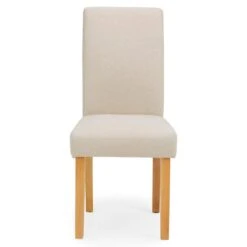 Dunelm Hugo Set Of 2 Dining Chairs Cream -The Furniture Store 30662750 alt03