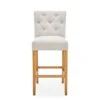 Dunelm Newbury Bar Stool Natural Linen