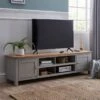 Dunelm Bromley Grey Extra Wide TV Stand