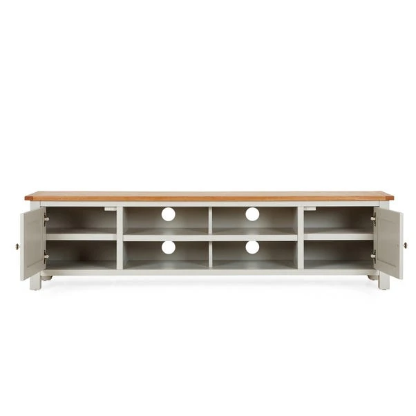 Dunelm Bromley Grey Extra Wide TV Stand 3 Dunelm Bromley Grey Extra Wide TV Stand - Image 3