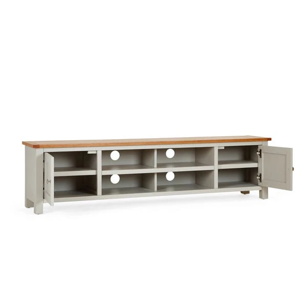 Dunelm Bromley Grey Extra Wide TV Stand 4 Dunelm Bromley Grey Extra Wide TV Stand - Image 4