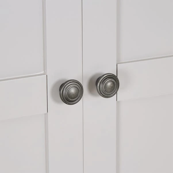 Dunelm Clara Double 1 Drawer Wardrobe, Grey 6 Dunelm Clara Double 1 Drawer Wardrobe, Grey - Image 6