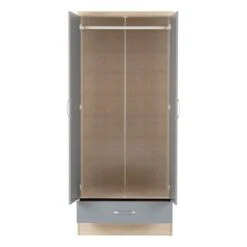 Seconique Nevada Double 1 Drawer Wardrobe -The Furniture Store 30693654 alt03