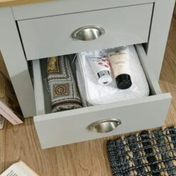 GFW Lancaster 2 Drawer Bedside Table -The Furniture Store 30705694 alt03
