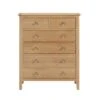 Julian Bowen Cotswold 6 Drawer Chest, Oak