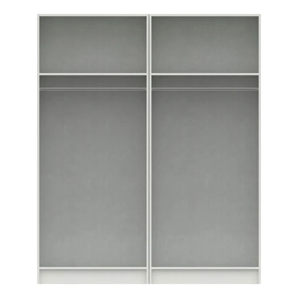 One Call Furniture Parker 4 Door Wardrobe, Mirrored 4 One Call Furniture Parker 4 Door Wardrobe, Mirrored - Image 4