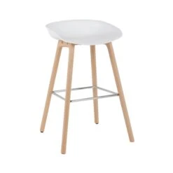 Dunelm Erik White Bar Stool