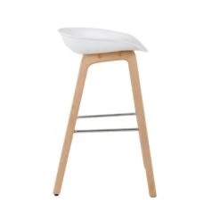 Dunelm Erik White Bar Stool -The Furniture Store 30711152 alt03