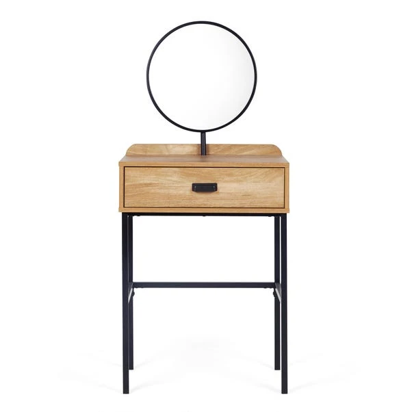 Dunelm Greenwich Small 1 Drawer Dressing Table With Mirror 2 Dunelm Greenwich Small 1 Drawer Dressing Table With Mirror - Image 2