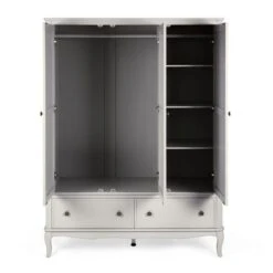 Dunelm Clara Triple Wardrobe, Grey -The Furniture Store 30712489 alt04
