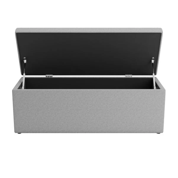 Dunelm Oswald Faux Wool Buttoned Ottoman Bench 5 Dunelm Oswald Faux Wool Buttoned Ottoman Bench - Image 5