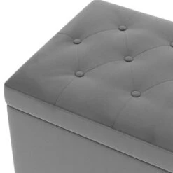 Dunelm Oswald Velvet Buttoned Ottoman Bench -The Furniture Store 30726584 alt05