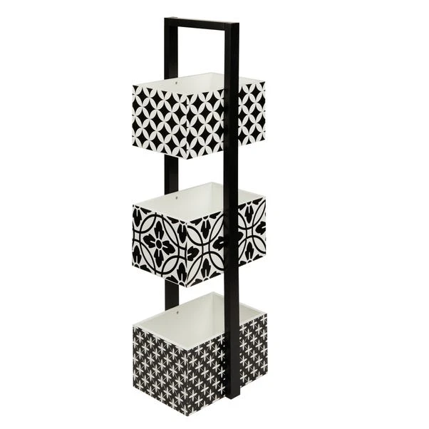 Dunelm Geo Tile Monochrome Caddy 2 Dunelm Geo Tile Monochrome Caddy - Image 2