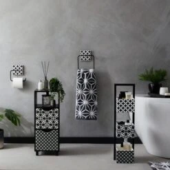 Dunelm Geo Tile Monochrome Caddy 11 Dunelm Geo Tile Monochrome Caddy -The Furniture Store 30727567 alt09