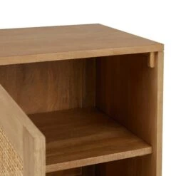 Dunelm Indi 1 Door Bedside Table, Mango Wood -The Furniture Store 30727644 alt05