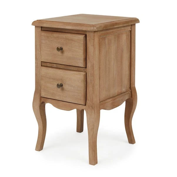 Dunelm Giselle 2 Drawer Bedside Table, Mango Wood 3 Dunelm Giselle 2 Drawer Bedside Table, Mango Wood - Image 3
