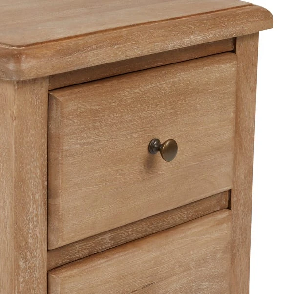 Dunelm Giselle 2 Drawer Bedside Table, Mango Wood 6 Dunelm Giselle 2 Drawer Bedside Table, Mango Wood - Image 6