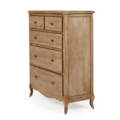 Dunelm Giselle 5 Drawer Chest, Mango Wood -The Furniture Store 30727656 alt02