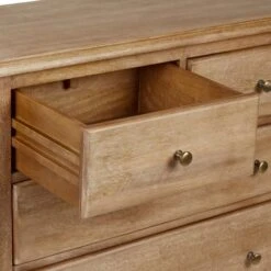 Dunelm Giselle 5 Drawer Chest, Mango Wood -The Furniture Store 30727656 alt04