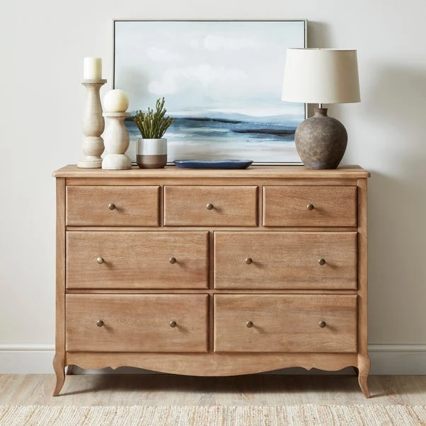 Dunelm Giselle 7 Drawer Chest, Mango Wood 1 Dunelm Giselle 7 Drawer Chest, Mango Wood