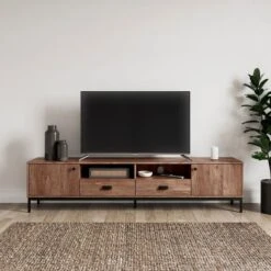 Dunelm Fulton Pine Extra Wide TV Unit