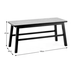Dunelm Franco Cane Dining Bench 11 Dunelm Franco Cane Dining Bench -The Furniture Store 30729257 alt09