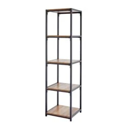 Dunelm Modular 5 Shelf Black Frame Component -The Furniture Store 30733562 alt04