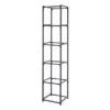 Dunelm Modular 6 Shelf Black Frame Component