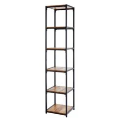 Dunelm Modular 6 Shelf Black Frame Component -The Furniture Store 30733563 alt04