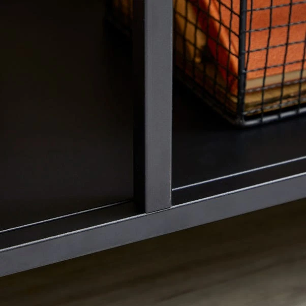 Dunelm Black Console Table Shelving Unit 2 Dunelm Black Console Table Shelving Unit - Image 2