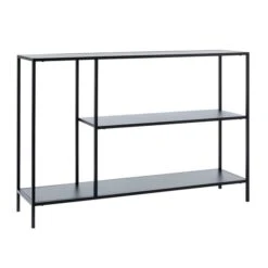 Dunelm Black Console Table Shelving Unit 9 Dunelm Black Console Table Shelving Unit -The Furniture Store 30737073 alt03