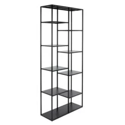 Dunelm Tall Slim Black Book Case Shelving Unit -The Furniture Store 30737075 alt03