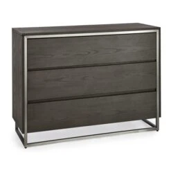 Dunelm Logan 3 Drawer Chest, Grey 9 Dunelm Logan 3 Drawer Chest, Grey -The Furniture Store 30737349 alt03