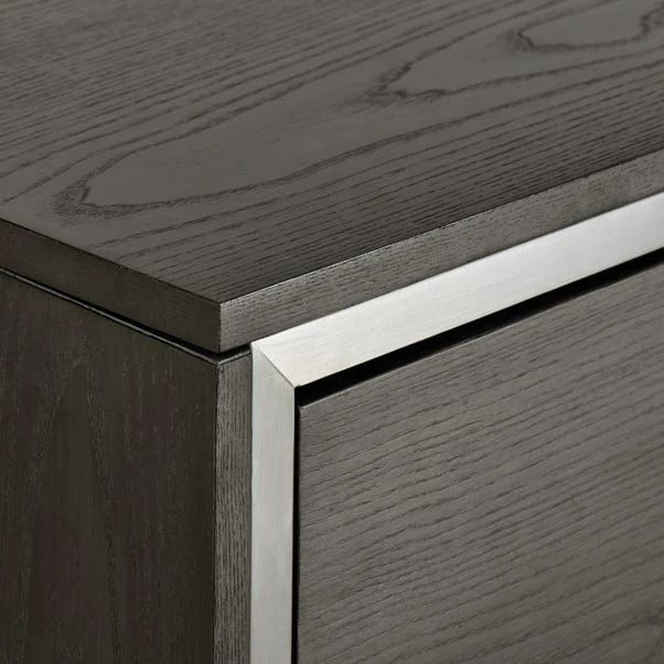 Dunelm Logan 3 Drawer Chest, Grey 6 Dunelm Logan 3 Drawer Chest, Grey - Image 6