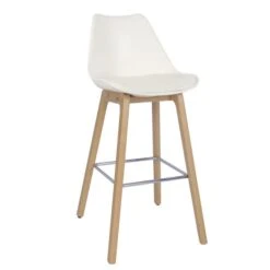 Dunelm Erik Bar Stool With White Back -The Furniture Store 30747699 alt02