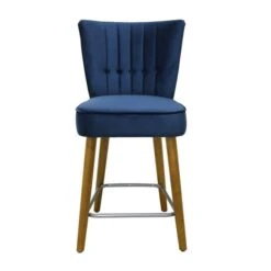 Dunelm Isla Velvet Bar Stool -The Furniture Store 30748290 alt03