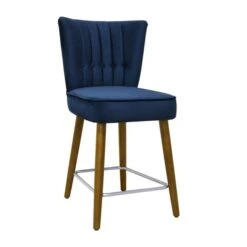 Dunelm Isla Velvet Bar Stool -The Furniture Store 30748290 alt04