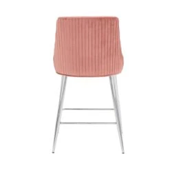 Dunelm Peyton Velvet Bar Stool -The Furniture Store 30748311 alt05