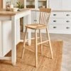 Dunelm Churchgate Ash Wood Spindle Bar Stool