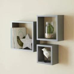 Dunelm Set Of 3 Cube Shelves